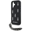 Etui Karl Lagerfeld Saffiano Crystals    w/Chain do iPhone 16 czarny